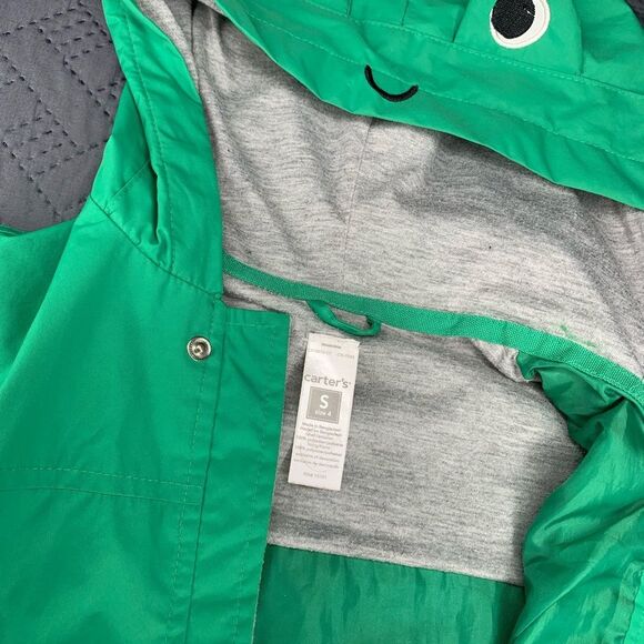 Carter's Green Frog Rain Jacket - Picture 2 of 7